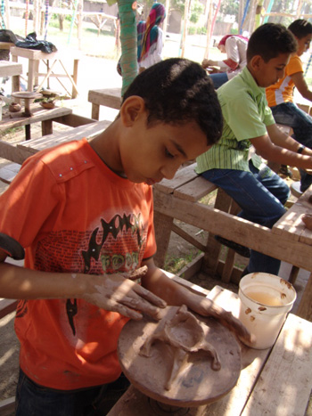 Hands-on art activities encourage student learning through experience in a proactive manner.