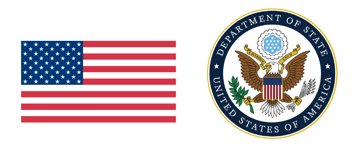 USA Flag and Dept of State 