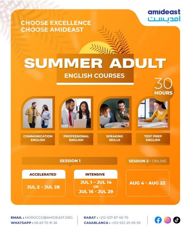 Summer Adult English Courses