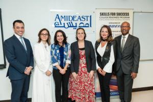  Alain Garcia, Boeing Company; Suzan AlBashiti, Ministry of Education; Samar Khleif, Amideast; Patricia L. Fietz, U.S. Embassy; Roula Droubi, Boeing Company; and Charles Cole, U.S. Embassy