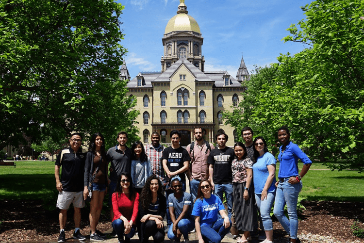 Students on campus