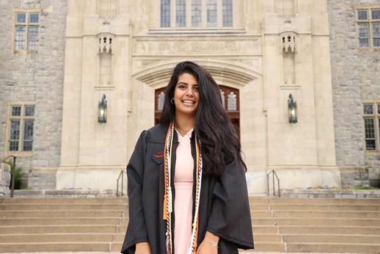 Lisa Shalhoub on graduation day at Virginia Tech