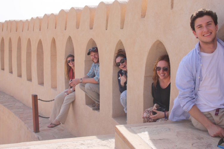 Students in the AMIDEAST Abroad Arabic summer program in Oman.