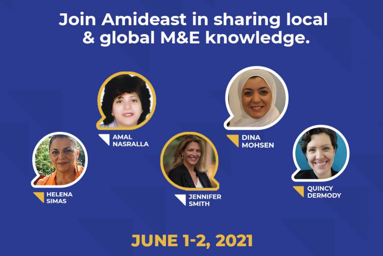 Amideast gLOCAL announcement featuring its five speakers