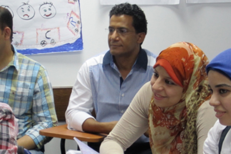 Egyptian teachers in the PCELT pilot program. 