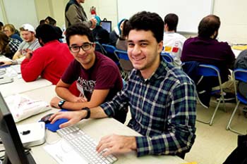 DKSSF student Wassim tutoring fellow student