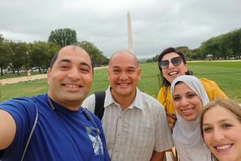 A group of Fulbrighters explore Washington, DC