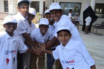 PYCE has engaged more than 9,000 at-risk youth in Yemen in sports, education, and other community-based activities. 