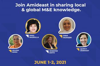 Amideast gLOCAL announcement featuring its five speakers