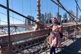 Female on Brooklyn Bridge