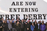 Students at Free Derry, Northern Ireland