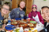 Fall 2019 students at the Hejaz Railway stop in Wadi Rum, Jordan.