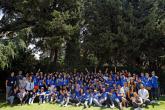 A group of YES alumni at a YES gathering in the mountains