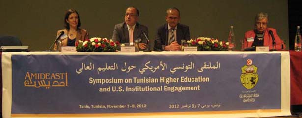 AMIDEAST partnered with Tunisia’s Ministry of Higher Education and Scientific Research to cohost a symposium on the future of Tunisian-U.S. institutional cooperation in higher education.