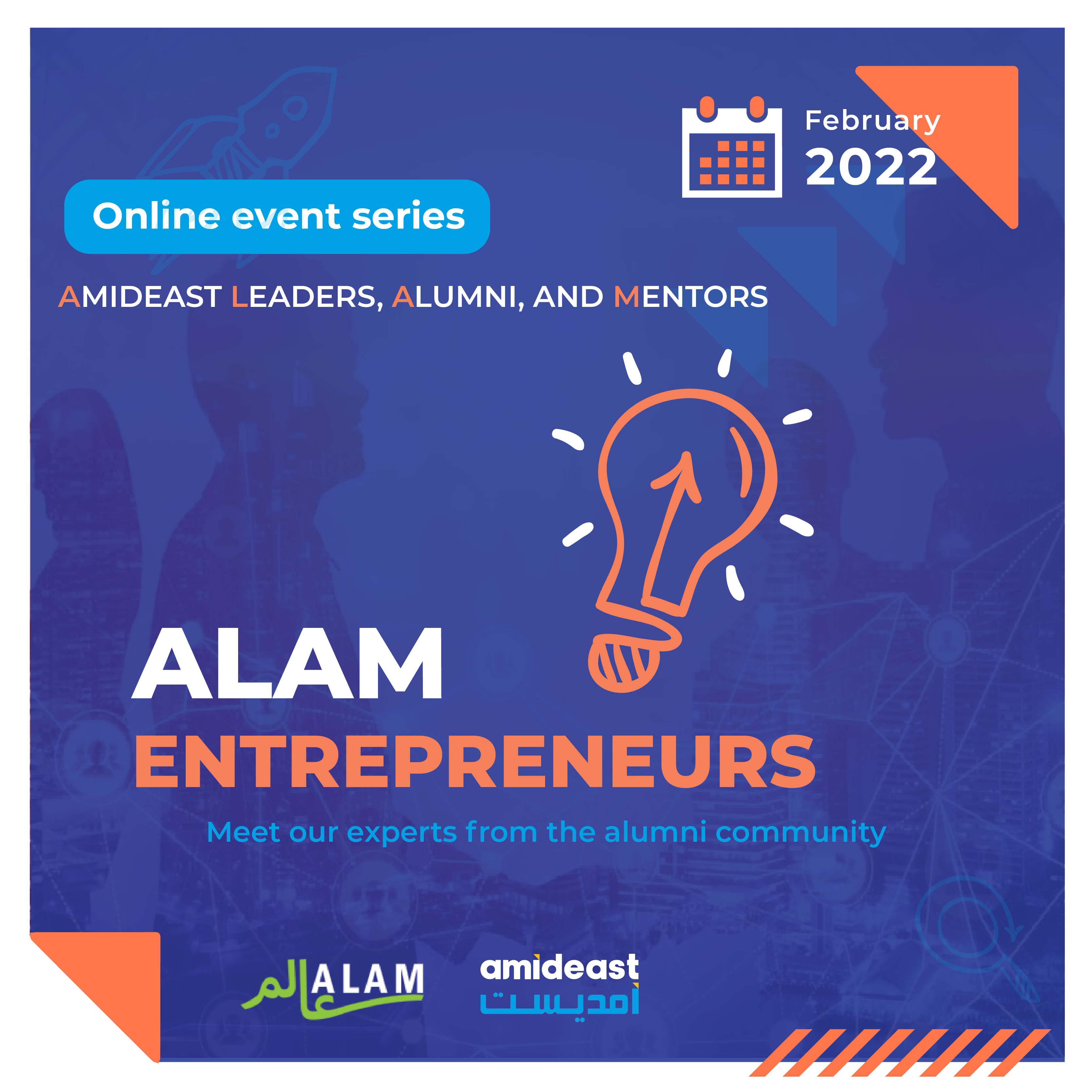 Promotional flyer for ALAM Entrepreneurs event