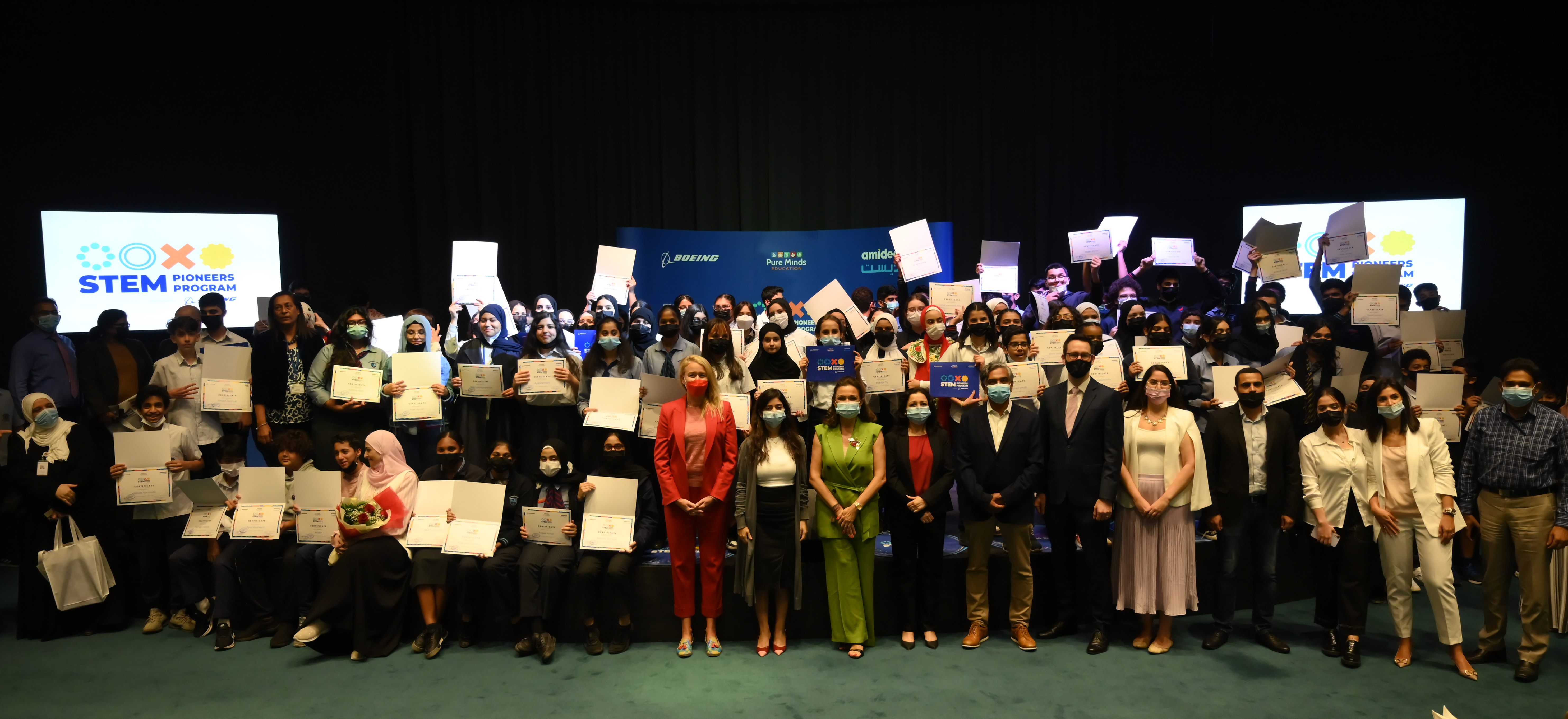 Student graduates of STEM Pioneer Program in Dubai