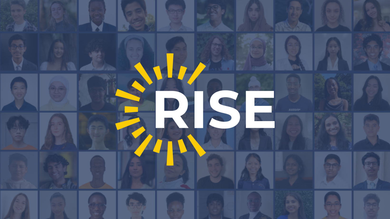 A compilation of the winners' profiles, with Rise logo on top. 