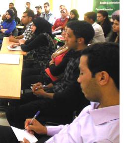 A training session at the OCP Foundation’s new Rihamna Skills Center in Bengeurir