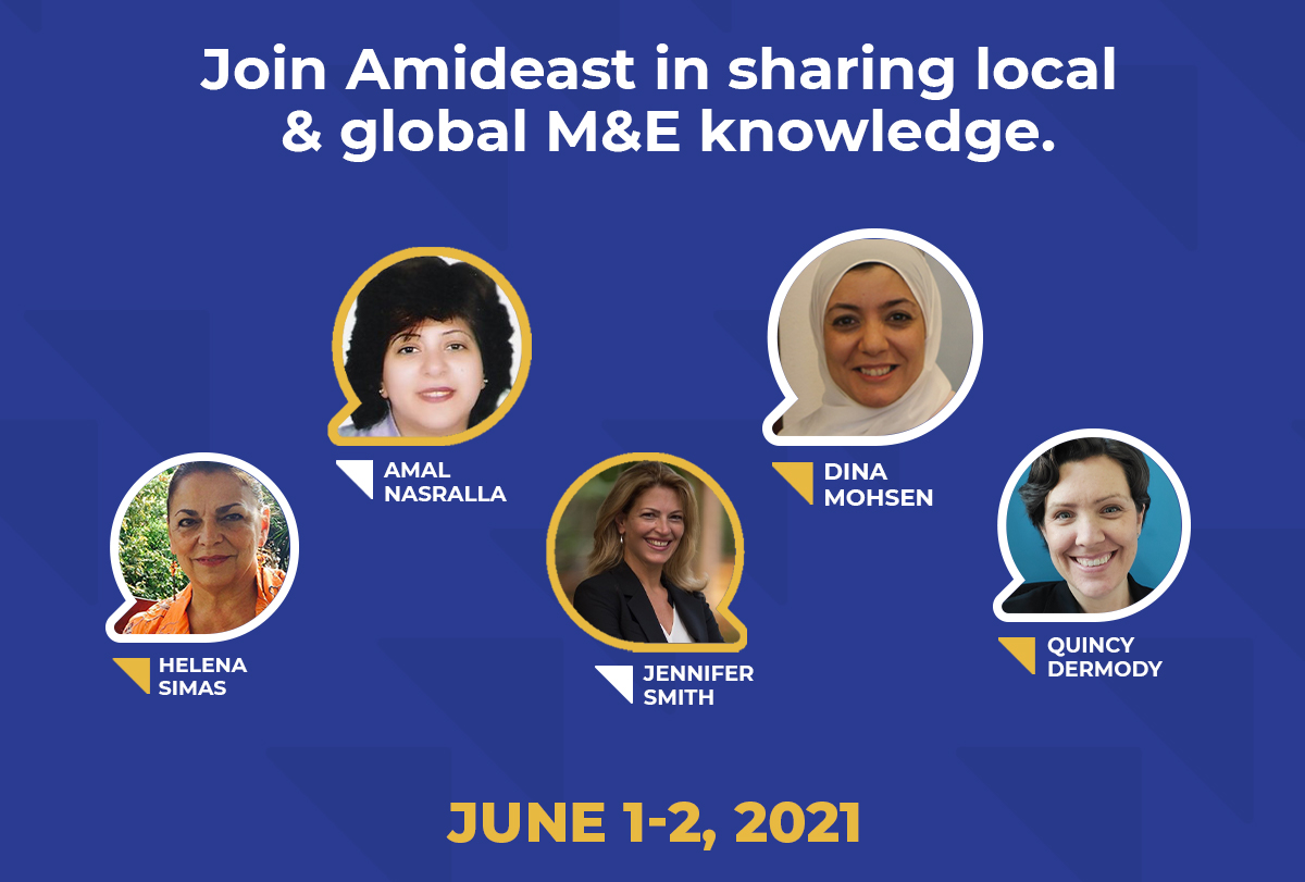 Amideast gLOCAL announcement featuring its five speakers