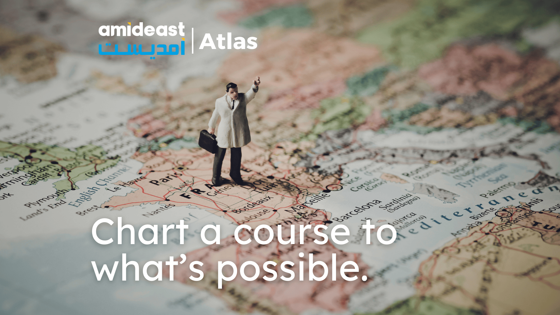 It says: Chart a course to what’s possible. Promotional Graphic for the Career Advising Service