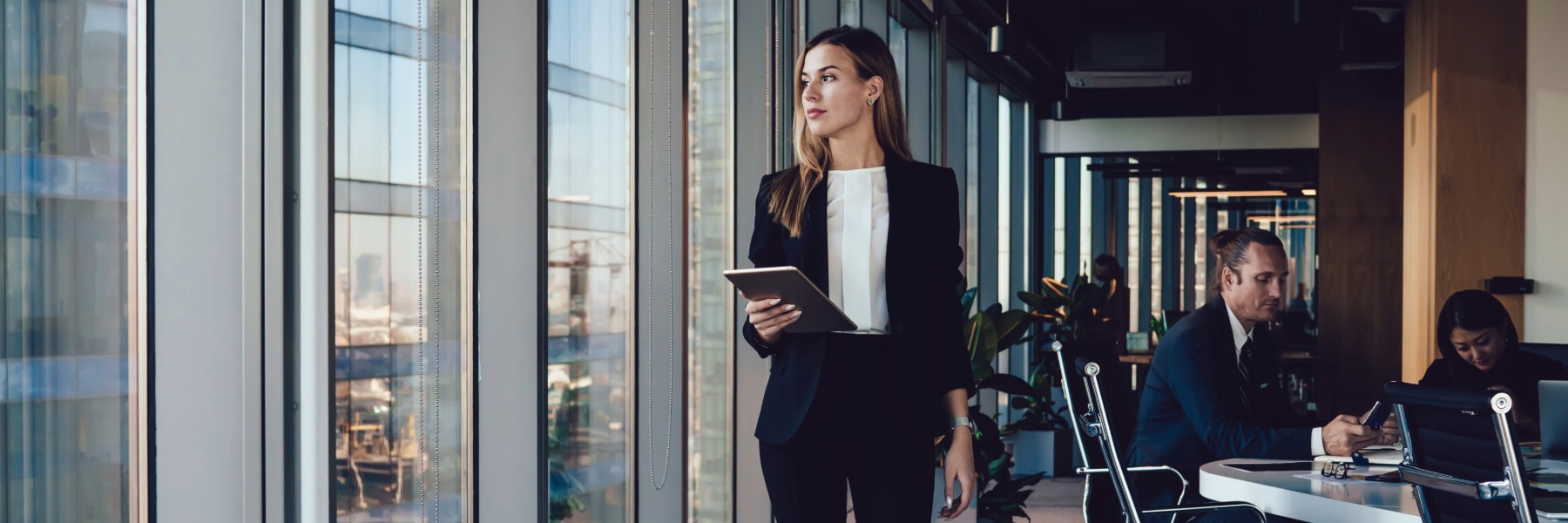 Female professional in an office