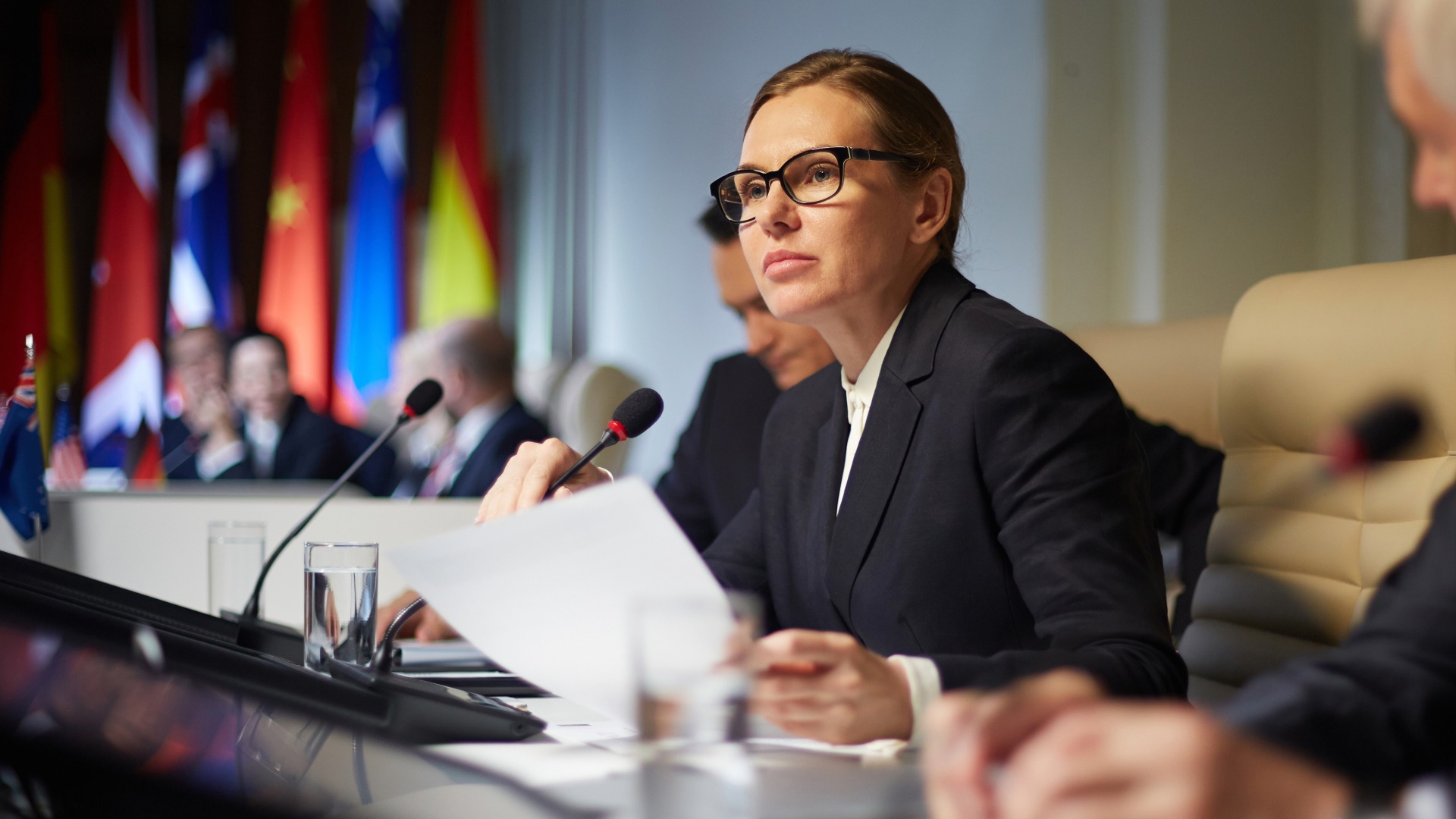 People at conference