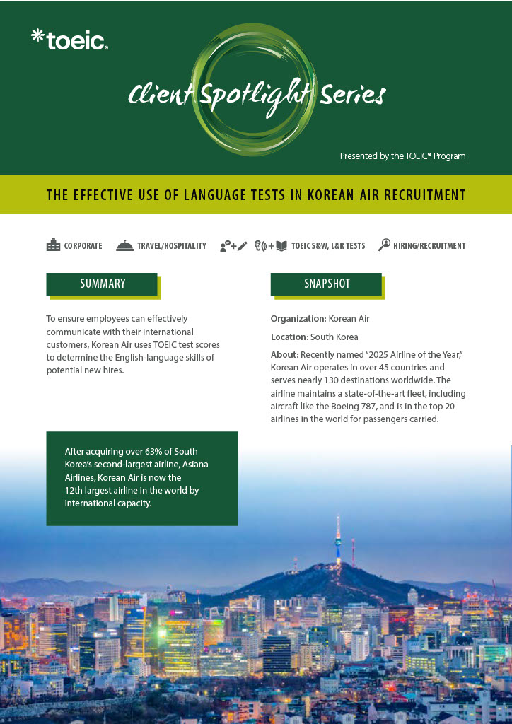 Air recruitment TOEIC