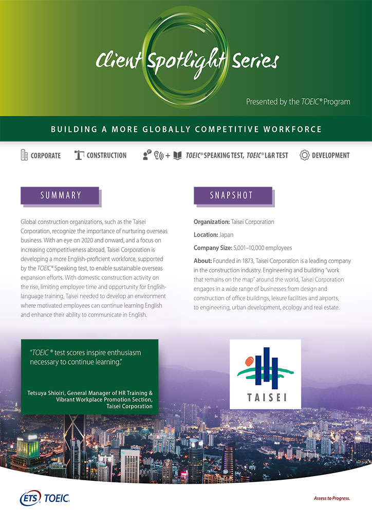 Taisei Corporation case study