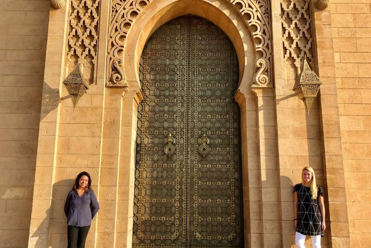 Fall 2018 students visit the Hassan II Mosque in Casablanca
