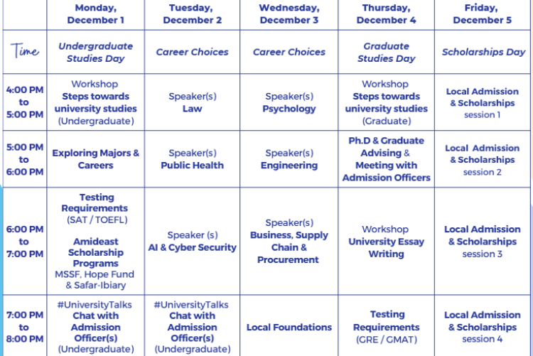 Amideast Education Week 2025