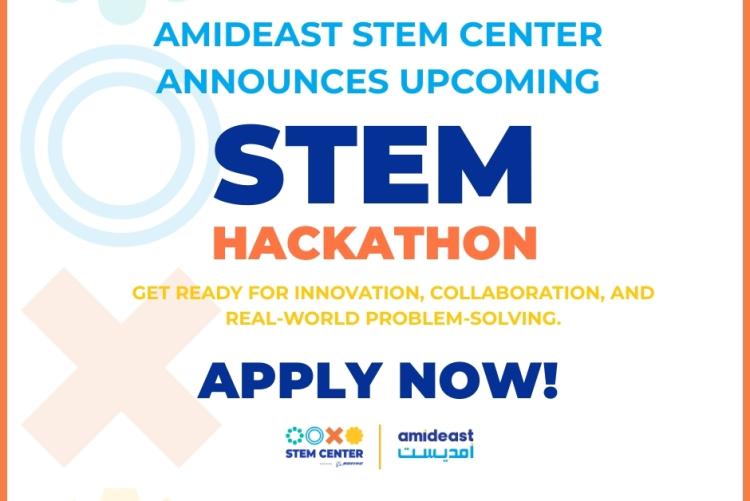 Students collaborate during a STEM hackathon event