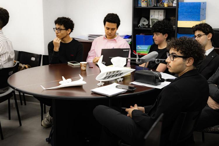 Students listening to a lecture