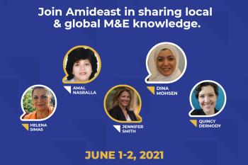 Amideast gLOCAL announcement featuring its five speakers